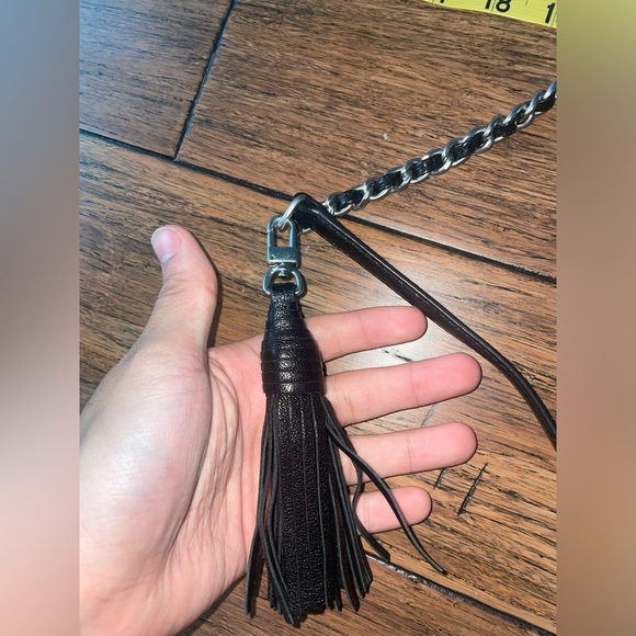 🖤 Tory Burch Fleming silver chain quilted bag flap bag crossbody bag travel bag - Picture 10 of 17